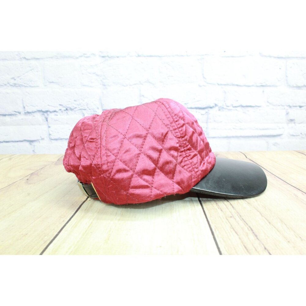 Disney Parks Original Beauty & the Beast Black Mickey Rose Ears Red Quilted Hat - Picture 5 of 9